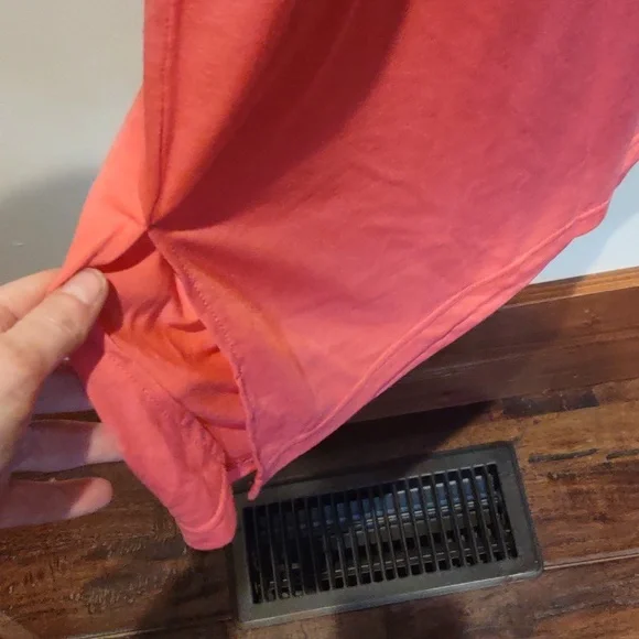 Tank Top Dress, Swim, Bathing Suit, Beach Cover,  Coral, M - Picture 3 of 7